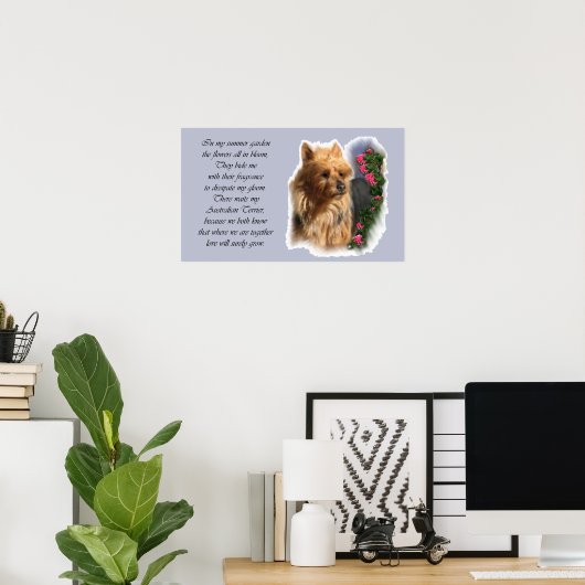 オーストラリアのテリアアートギフト ポスター (ホームオフィス)
