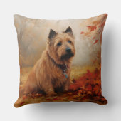 オーストラリアのテリアイン紅葉秋インスパイア クッション (裏面)