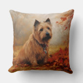 オーストラリアのテリアイン紅葉秋インスパイア クッション (正面)