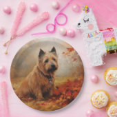 オーストラリアのテリアイン紅葉秋インスパイア ペーパープレート (パーティー)