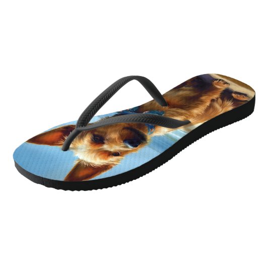 オーストラリアのテリアオンビーチ犬の恋人の夏のギフト ビーチサンダル (アングル)