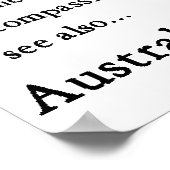 オーストラリアのテリアギフト ポスター (角)