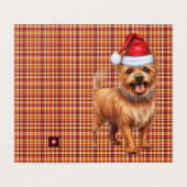 オーストラリアのテリアクリスマスドッグホリデープレイド (外部フラット)