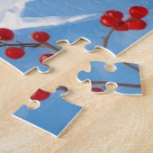 オーストラリアのテリアクリスマスフェスティバルスノーシーン ジグソーパズル (側面)