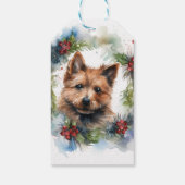 オーストラリアのテリアクリスマスリースフェスティバルカップ ギフトタグ (裏面)