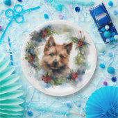 オーストラリアのテリアクリスマスリースフェスティバルカップ ペーパープレート (パーティー)