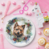 オーストラリアのテリアクリスマスリースフェスティバルカップ ペーパープレート (パーティー)