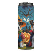 オーストラリアのテリアドッグスパンプキンハロウィンおもしろい タンブラー (裏面)