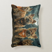 オーストラリアのテリアハロウィン不気味 アクセントクッション (正面(垂直))