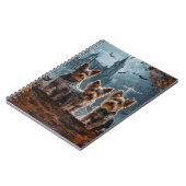 オーストラリアのテリアハロウィーンナイトドギー喜び ノートブック (左側)