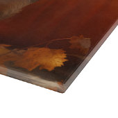 オーストラリアのテリアパピー秋の喜びカボチャ カッティングボード (角)