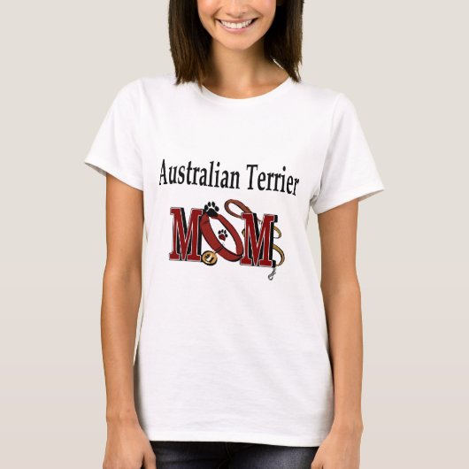 オーストラリアのテリアードッグMOM Tシャツ (正面)