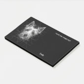 オーストラリアのテリア抽象芸術アートドッグ名 ポストイット (アングル)