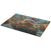 オーストラリアのテリア犬ローラーコースターのクリスマス カッティングボード (角)