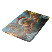 オーストラリアのテリア犬ローラーコースターのクリスマス バスマット (アングル)