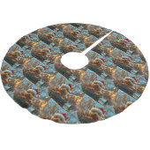 オーストラリアのテリア犬ローラーコースターのクリスマス ブラッシュドポリエステルツリースカート (アングル)