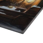 オーストラリアのテリア雪そりのクリスマスデコール カッティングボード (角)