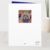 オーストラリアのテリア カード (裏面)