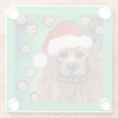 オーストラリアのテリア ガラスコースター (裏面)