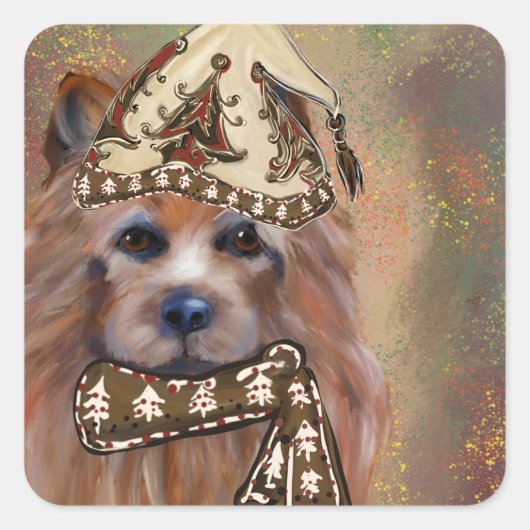 オーストラリアのテリア スクエアシール (正面)