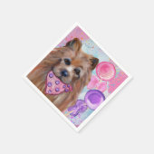 オーストラリアのテリア スタンダードカクテルナプキン (角)