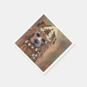 オーストラリアのテリア スタンダードカクテルナプキン (角)