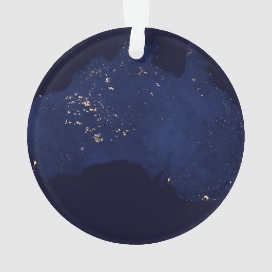 オーストラリアのナイトライトを衛星。 オーナメント (裏面)