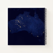 オーストラリアのナイトライトを衛星。 ノートブック (裏面)