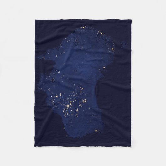 オーストラリアのナイトライトを衛星。 フリースブランケット (正面)