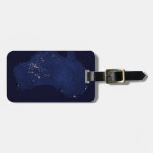 オーストラリアのナイトライトを衛星。 ラゲッジタグ (正面横)