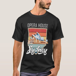 オーストラリアのニューサウス観光 シドニーのオペラハウス Tシャツ