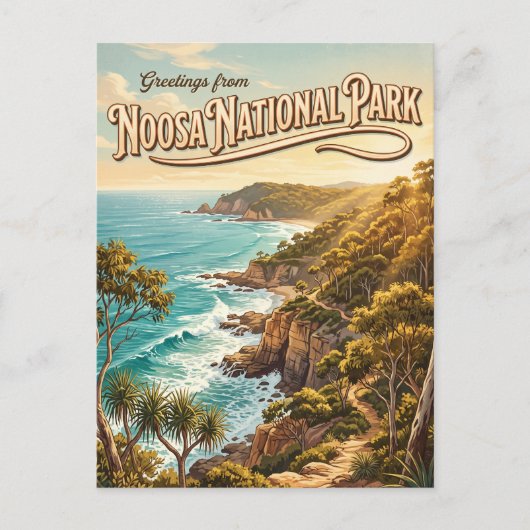 オーストラリアのヌーサ国立公園 ポストカード (正面)