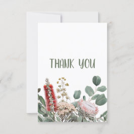 オーストラリアのネイティブ フローラル サンクス カード