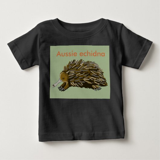 オーストラリアのハリモグラ ベビーTシャツ (正面)