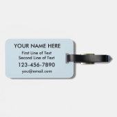 オーストラリアのハート荷物タグテンプレート、オーストラリア ラゲッジタグ (裏面横)