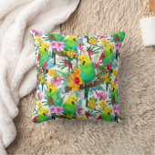 オーストラリアのバドジェリガーのワイルドフラワーパターン クッション (ブランケット)