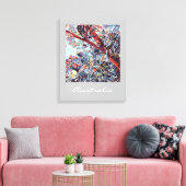 オーストラリアのバンクシアの木の先住民植物 キャンバスプリント (インサイチュ (リビング))