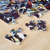 オーストラリアのバンクシアの木の先住民植物 ジグソーパズル (側面)