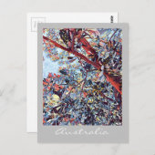 オーストラリアのバンクシアの木の先住民植物 ポストカード (正面/裏面)