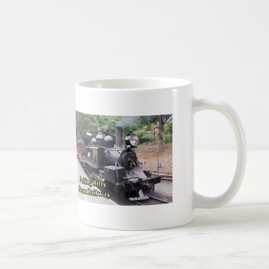 オーストラリアのビリー歴史蒸気列車を爆破 コーヒーマグカップ (右)