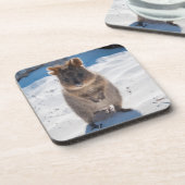 オーストラリアのビーチでカワイイと幸せ コースター (左側)