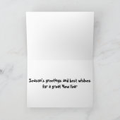 オーストラリアのビーチクリスマス シーズンカード (内部)