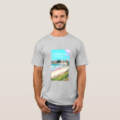 オーストラリアのビーチ旅行芸術 Tシャツ (正面フル)