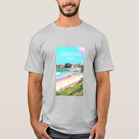 オーストラリアのビーチ旅行芸術 Tシャツ (正面)