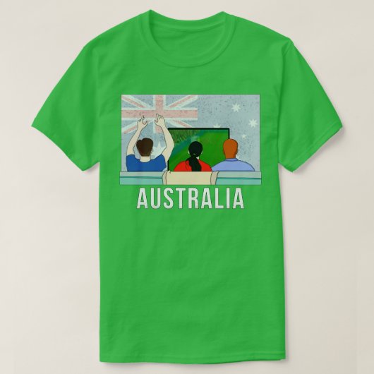 オーストラリアのファン Tシャツ (デザイン正面)