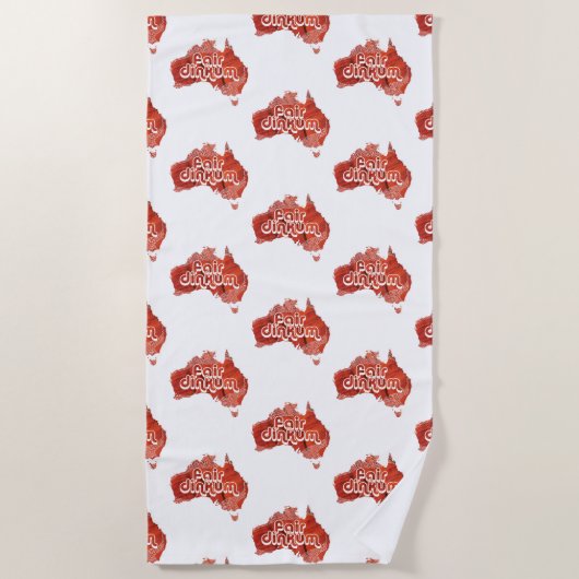 オーストラリアのフェアディンカム ビーチタオル (正面)