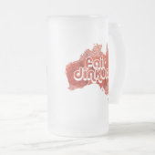 オーストラリアのフェアディンカム フロストグラスビールジョッキ (正面右)