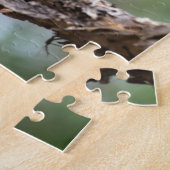 オーストラリアのフレイザー島で笑うコカブラ ジグソーパズル (側面)