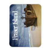 オーストラリアのフレーザー島、S.S.マヘノの難破船 マグネット (縦)