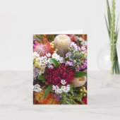 オーストラリアのフローラ写真花束カード カード (正面)